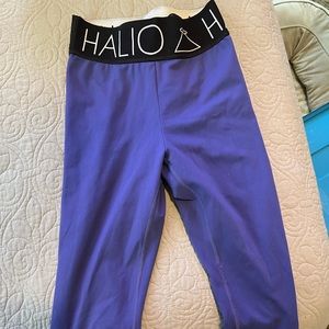 Mid-high waisted leggings-indigo color-size small